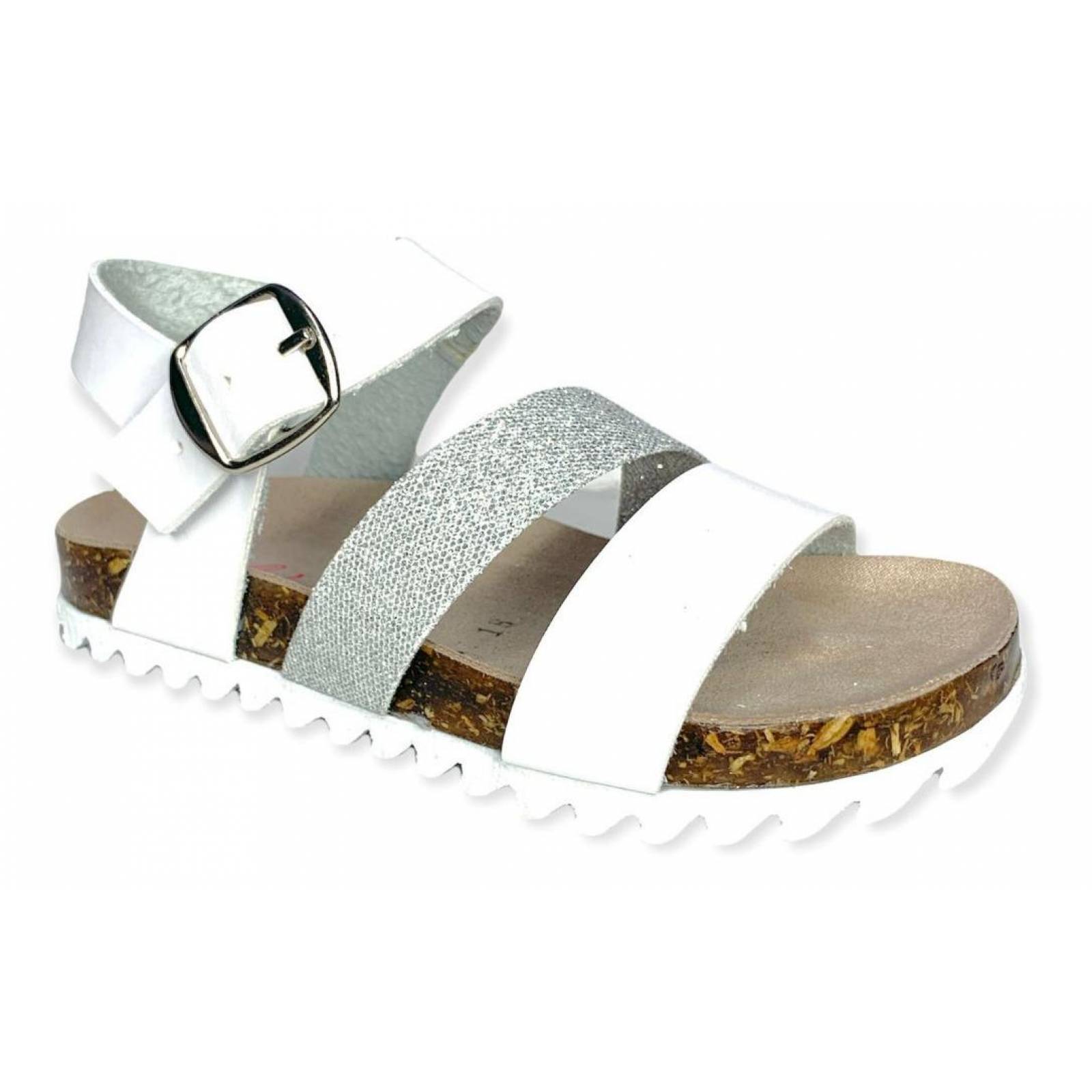 Huaraches De Niña Blancos, Estilo Verano Suela Antiderrapante 