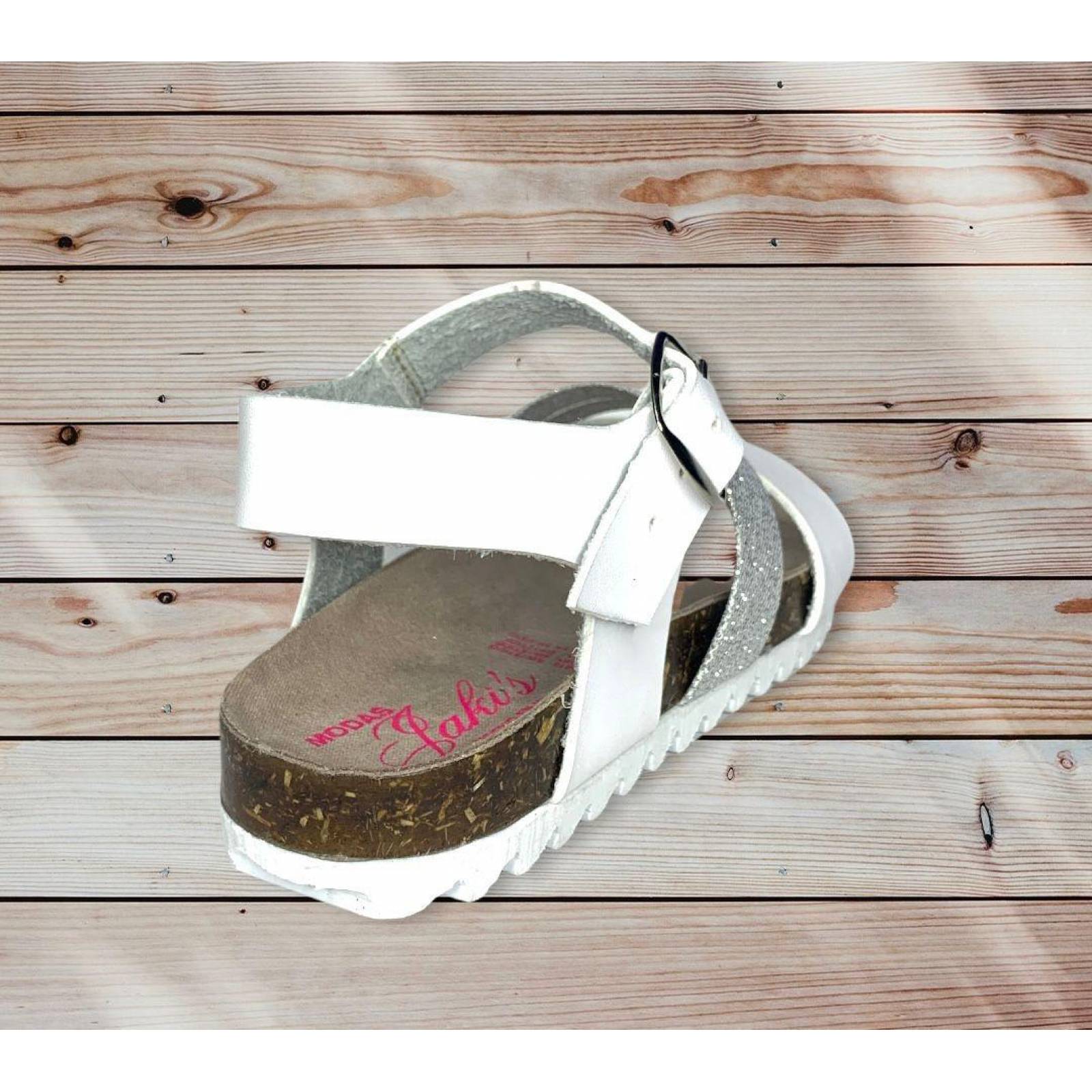 Huaraches De Niña Blancos, Estilo Verano Suela Antiderrapante 