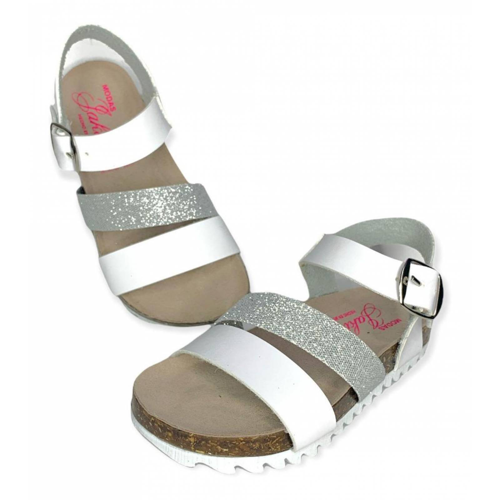 Huaraches De Niña Blancos, Estilo Verano Suela Antiderrapante 