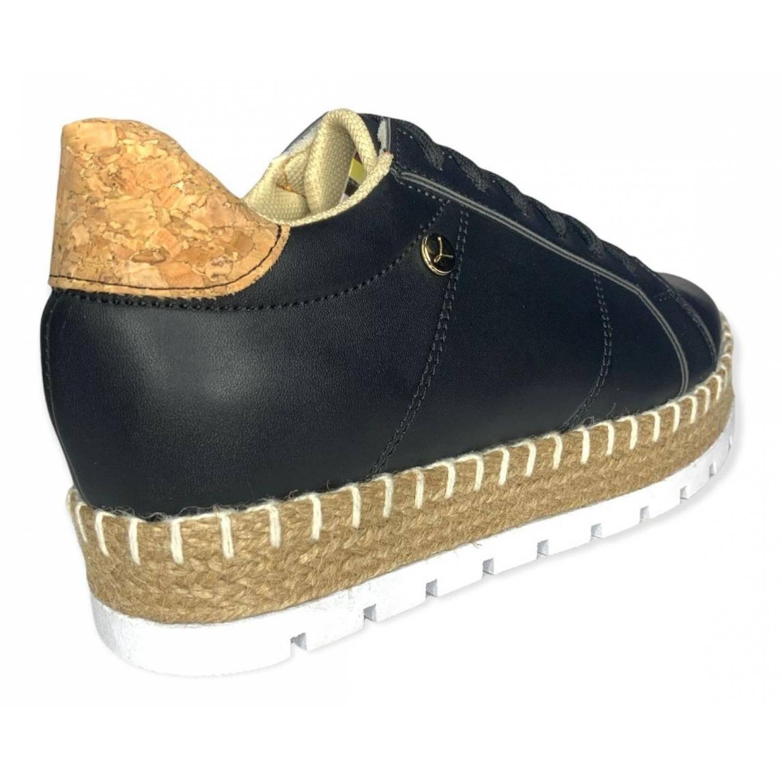 Tenis De Dama Negros Plataforma Tejidos Urbanos Moda 