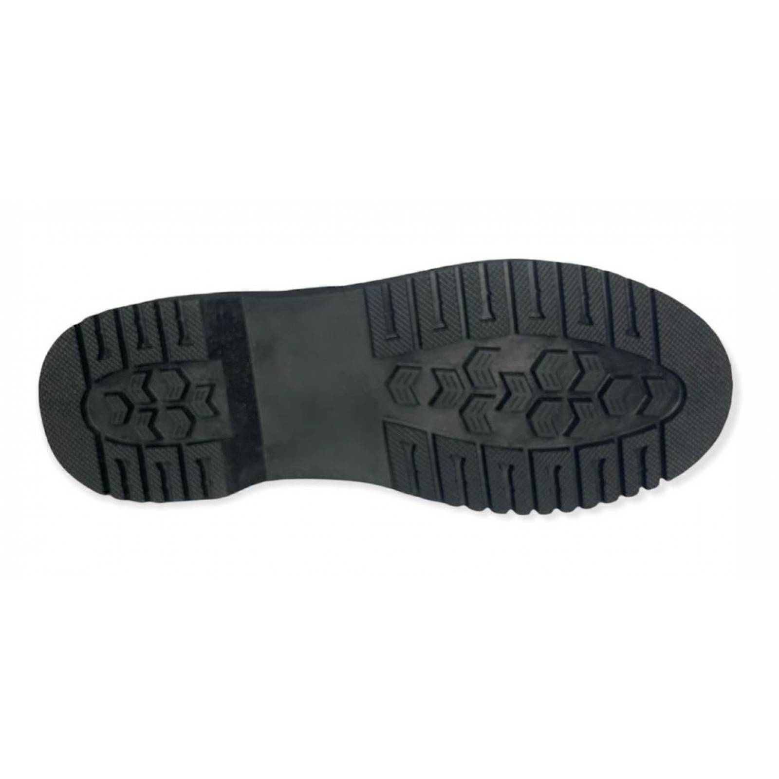 Botas Alta De Mujer Con Cintas De Moda Negras Suela Gruesa 