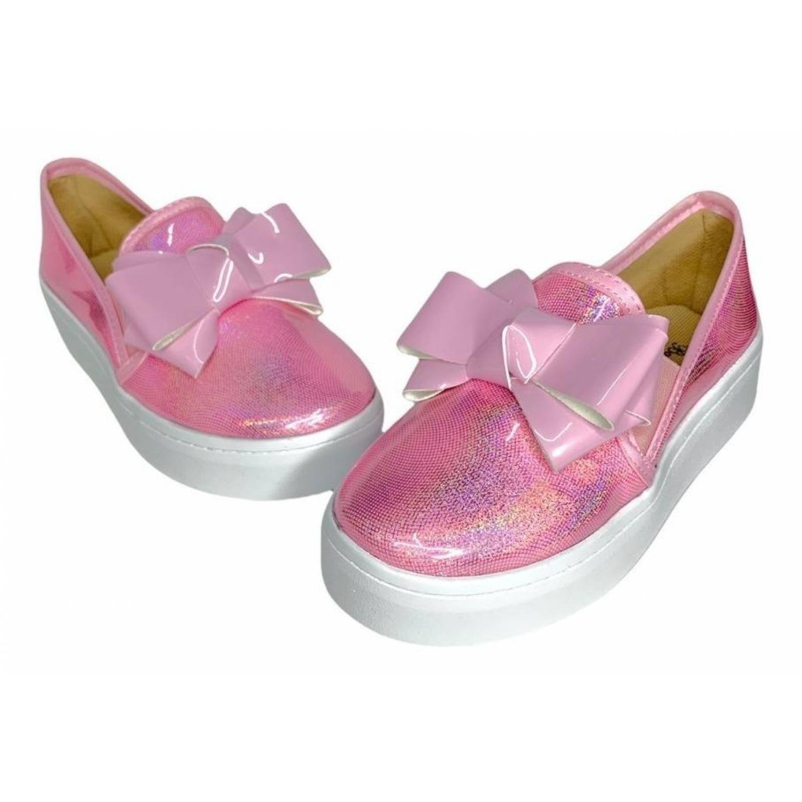 Tenis De Niñas Cute Rosita Moño Metedera Urbanos 