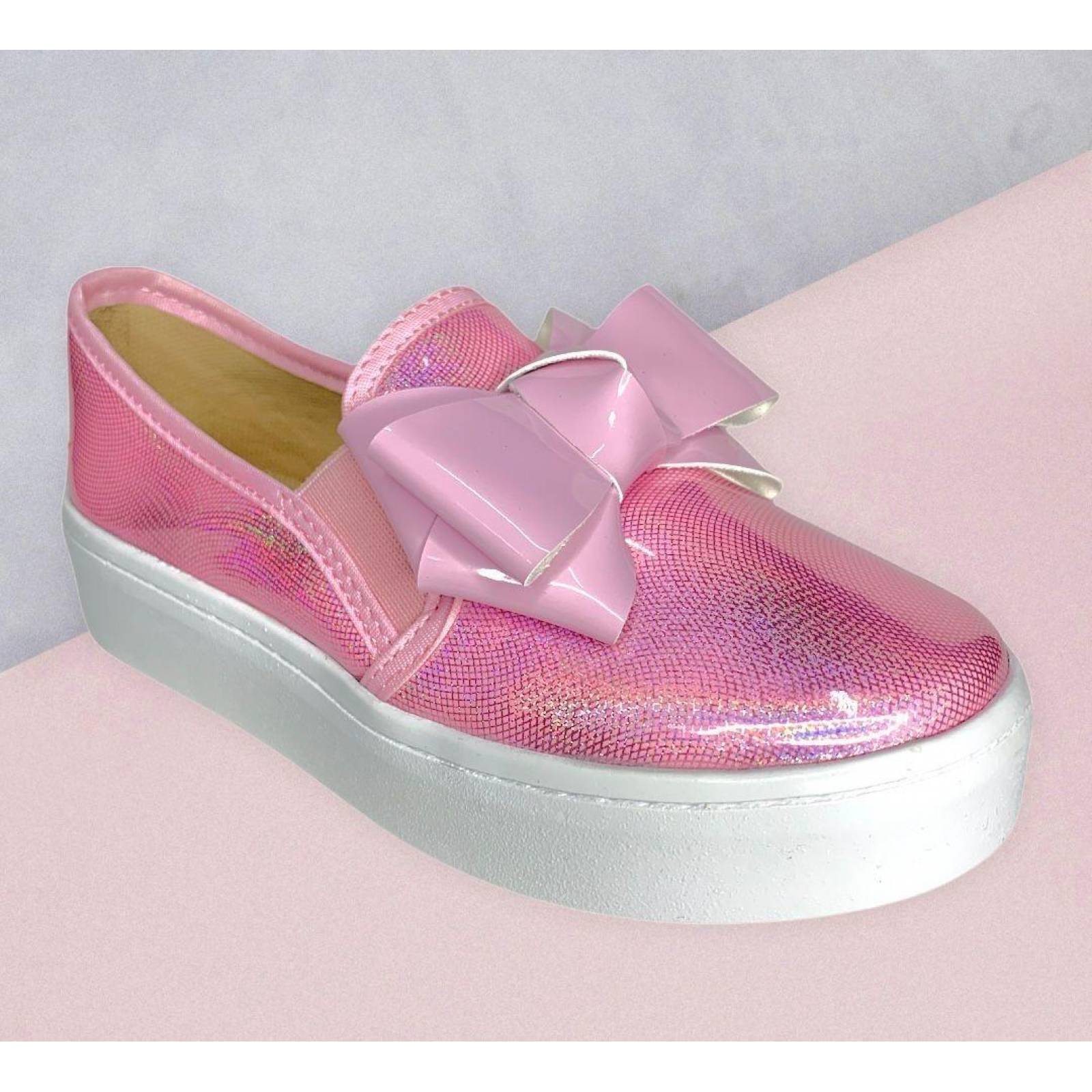 Tenis De Niñas Cute Rosita Moño Metedera Urbanos 