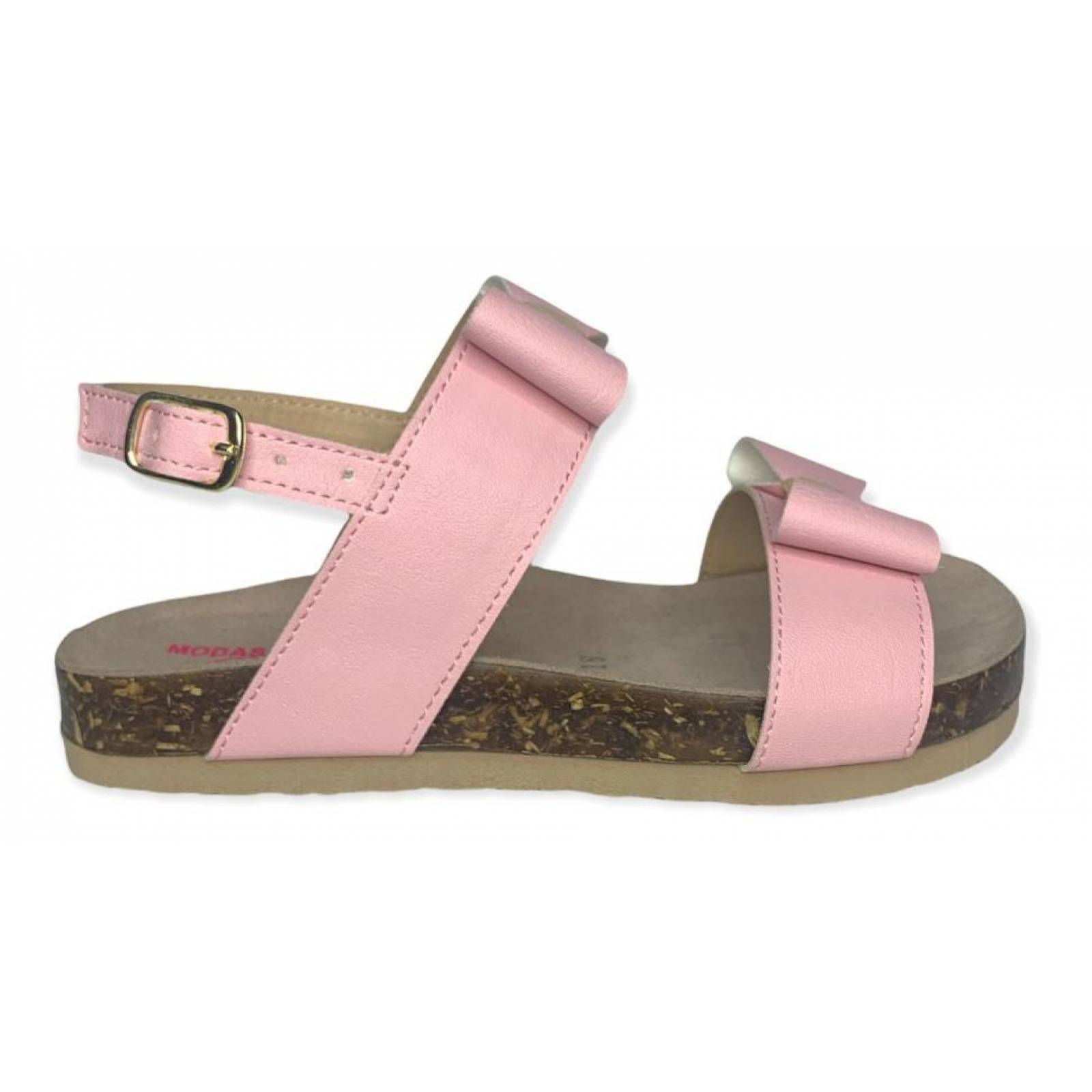 Huaraches De Niña Con Moños, Estilo Verano 