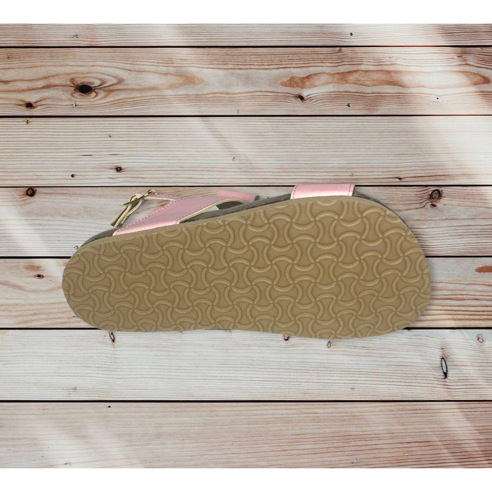 Huaraches De Niña Con Moños, Estilo Verano 