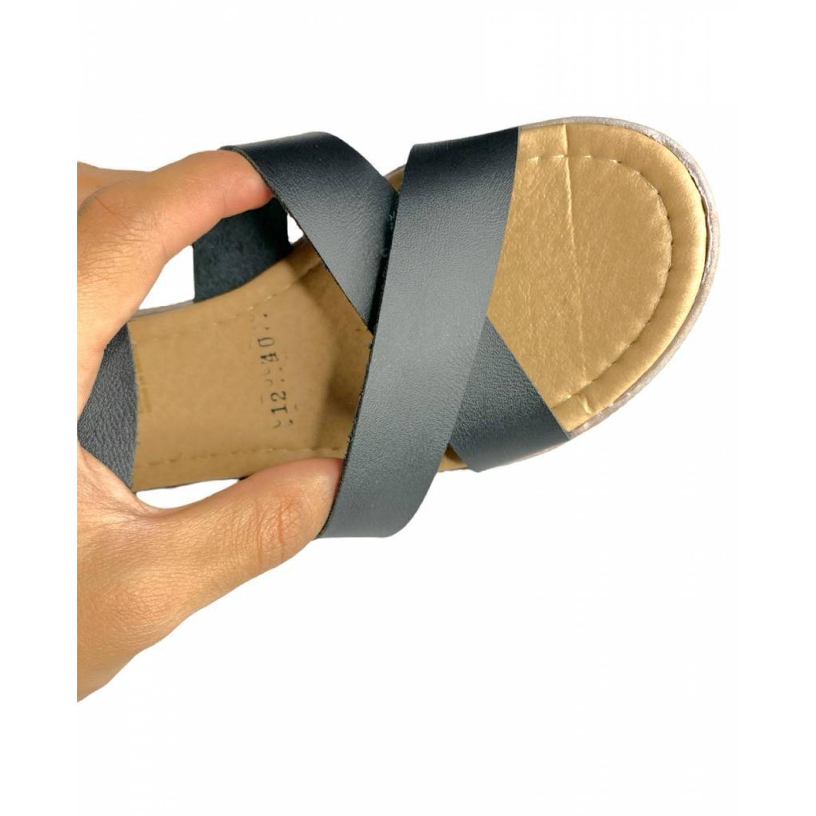 Huarache Plataforma De Mujer Roma Hebilla Comoda Playera 