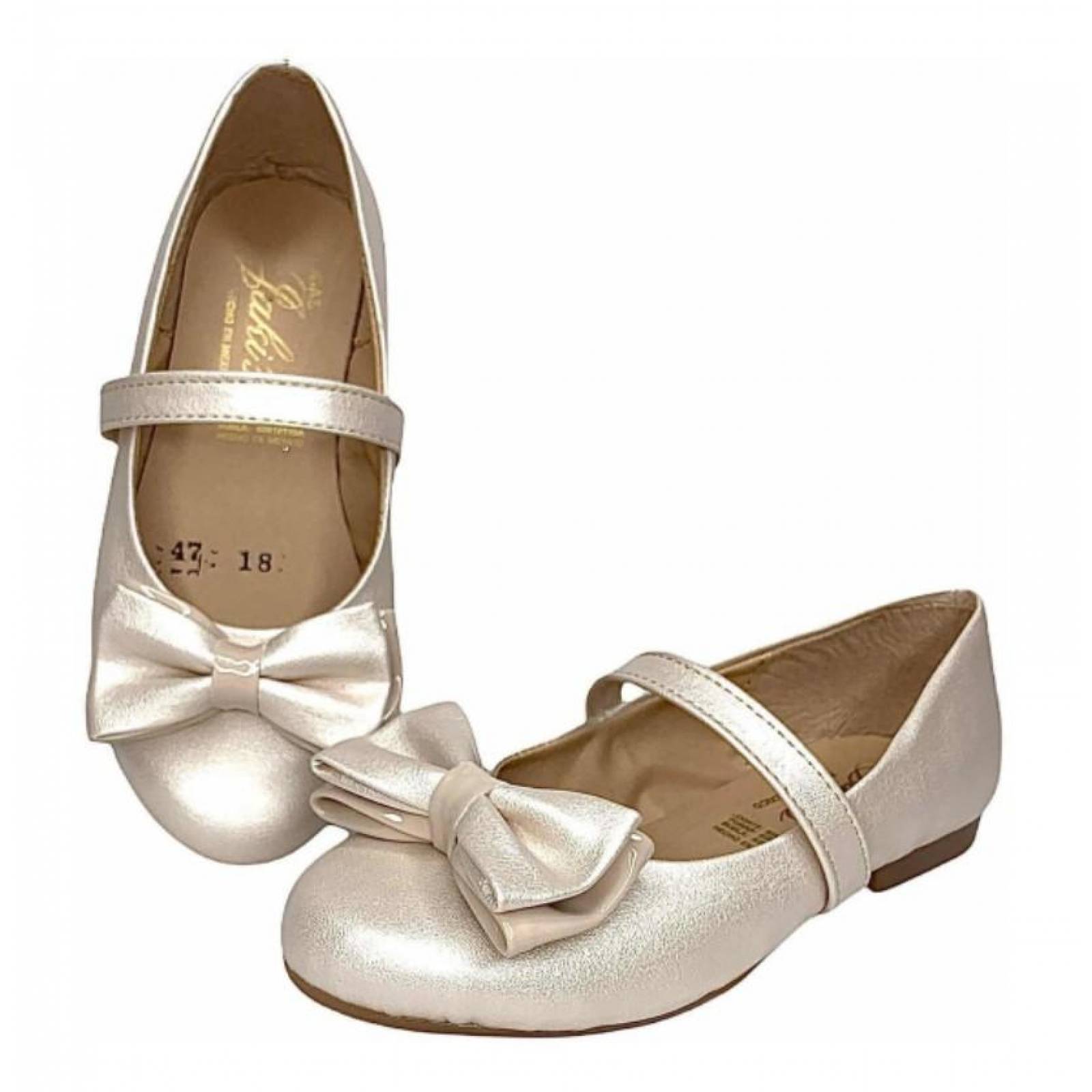Zapatilla De Cenicienta Bella Durmiente Casual Perla Beige
