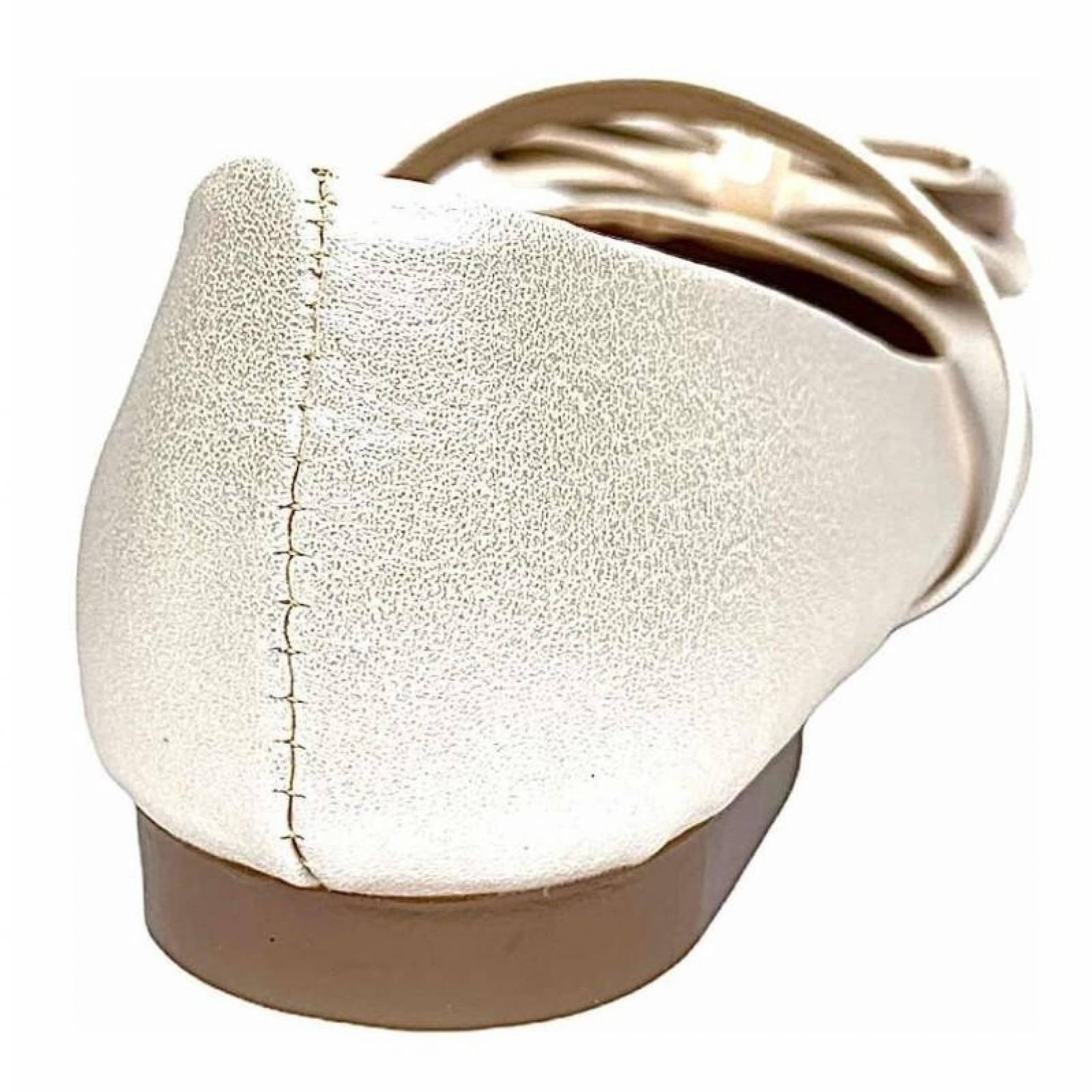 Zapatilla De Cenicienta Bella Durmiente Casual Perla Beige
