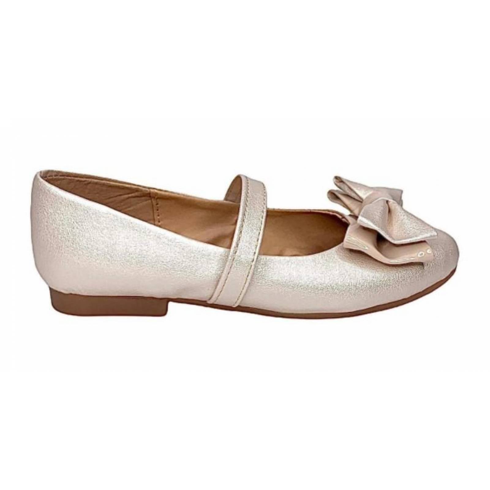 Zapatilla De Cenicienta Bella Durmiente Casual Perla Beige