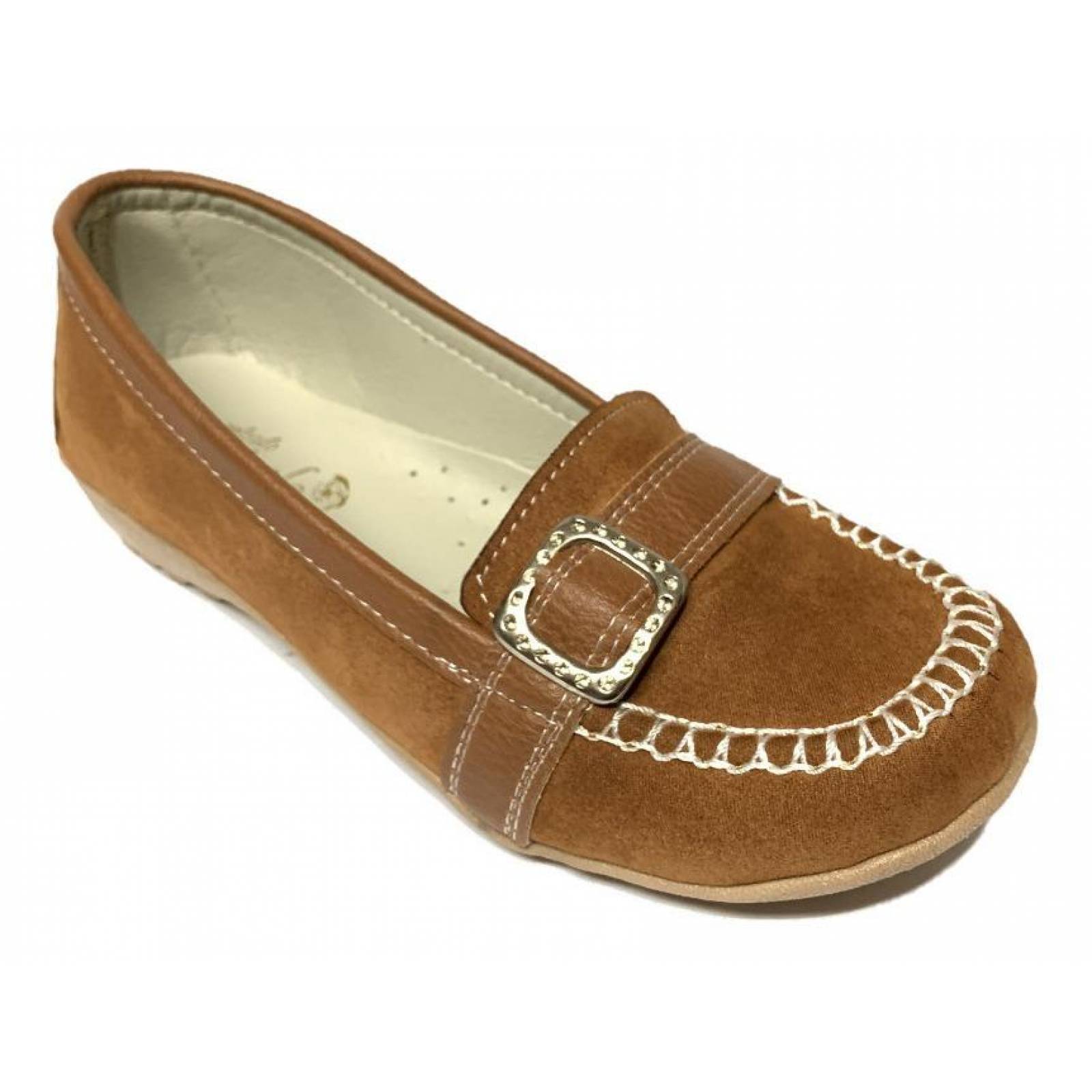 Zapato Para Señora Cafe Ligero Cómodo Suave Confort #2-6 