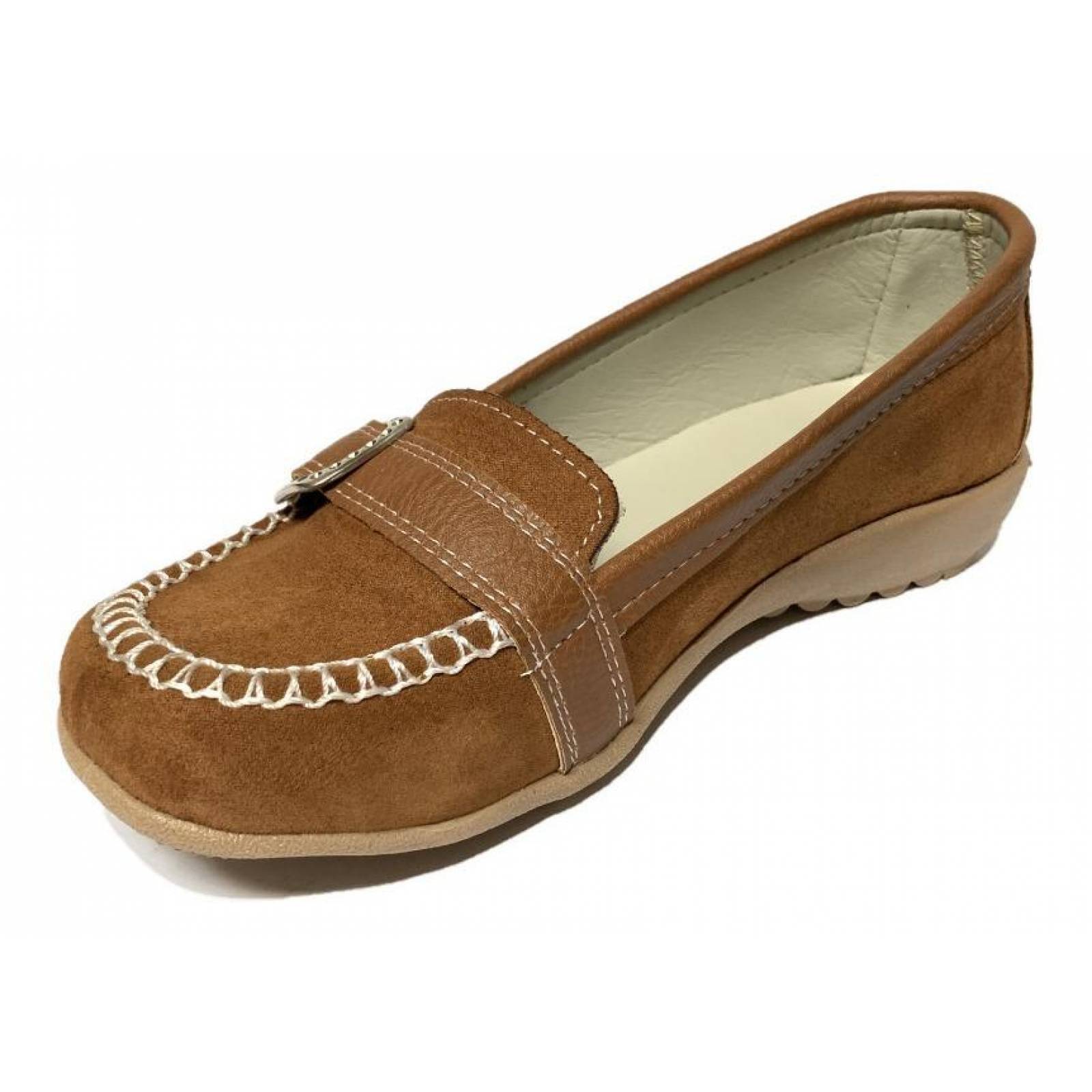 Zapato Para Señora Cafe Ligero Cómodo Suave Confort #2-6 