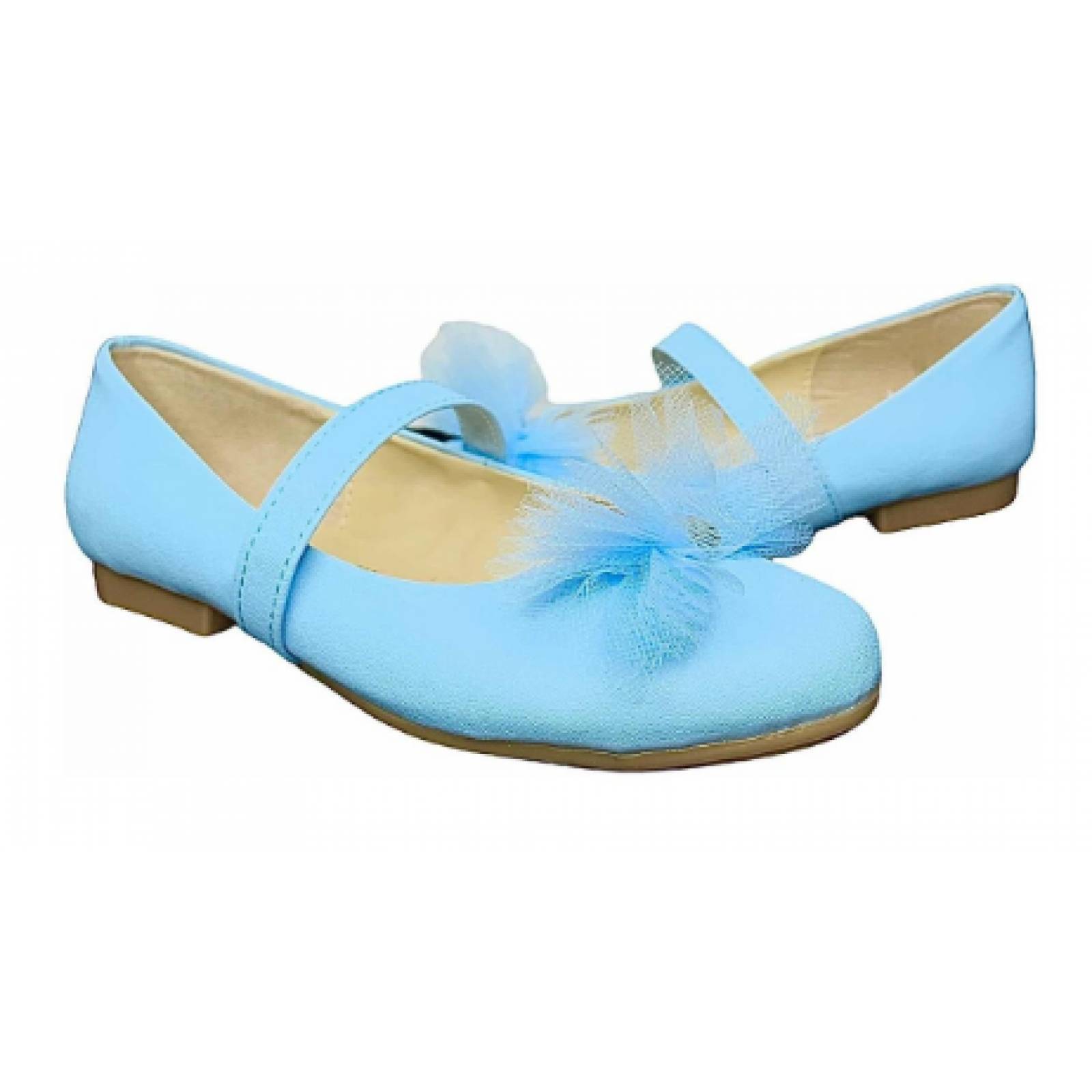 Zapatilla De Cenicienta Princesas Casuales Azul Pastel 