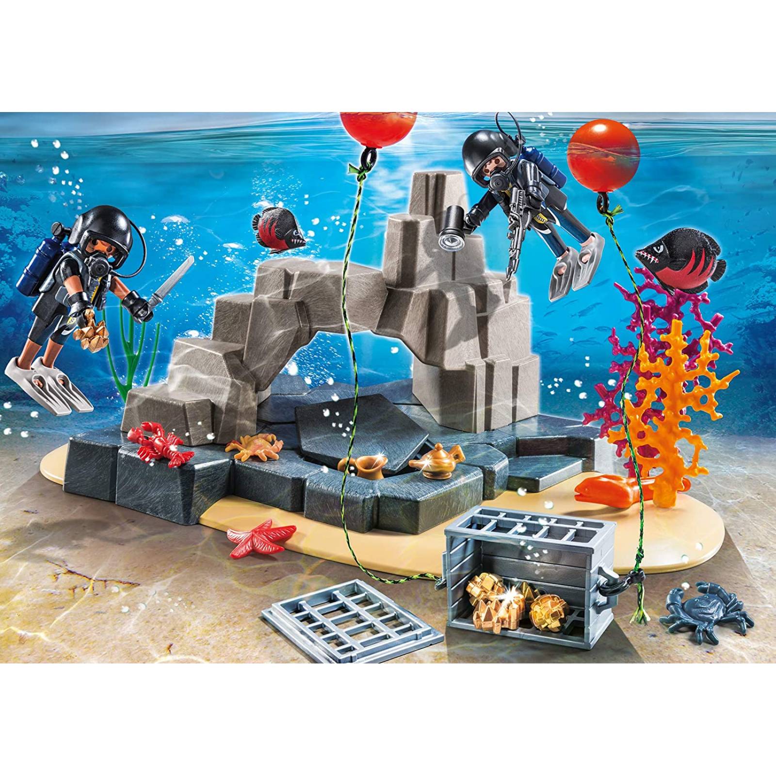 Pm Playmobil Sek Diving Operation Playset  Limited Edtion