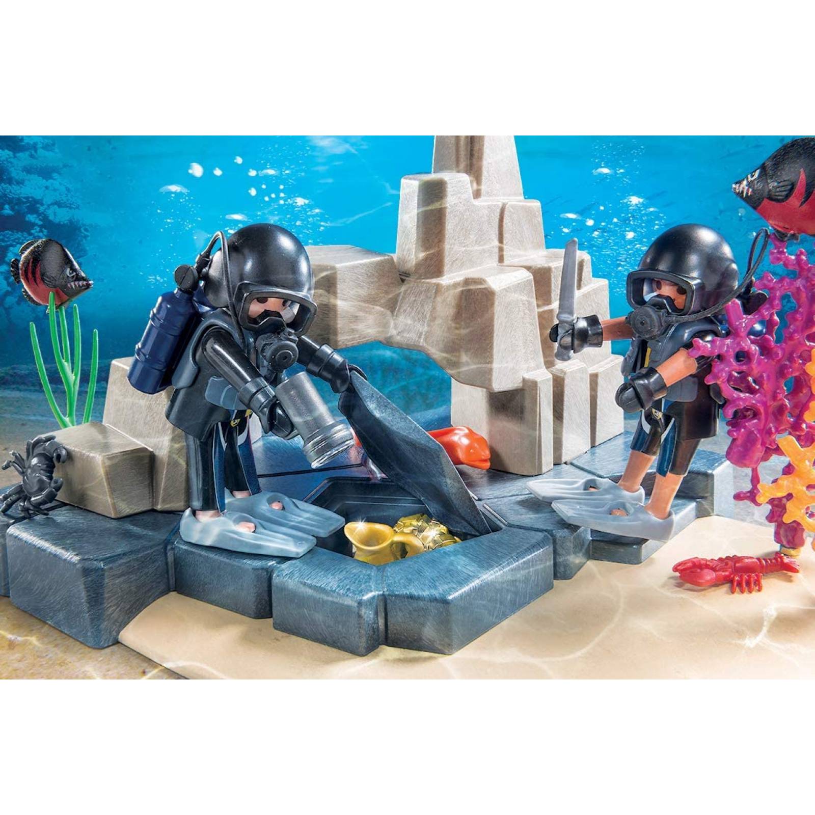 Pm Playmobil Sek Diving Operation Playset  Limited Edtion