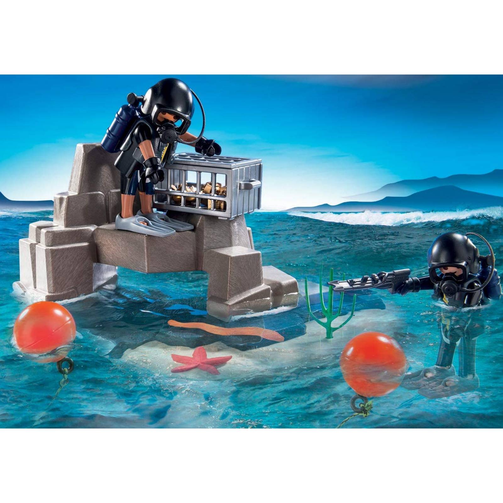 Pm Playmobil Sek Diving Operation Playset  Limited Edtion