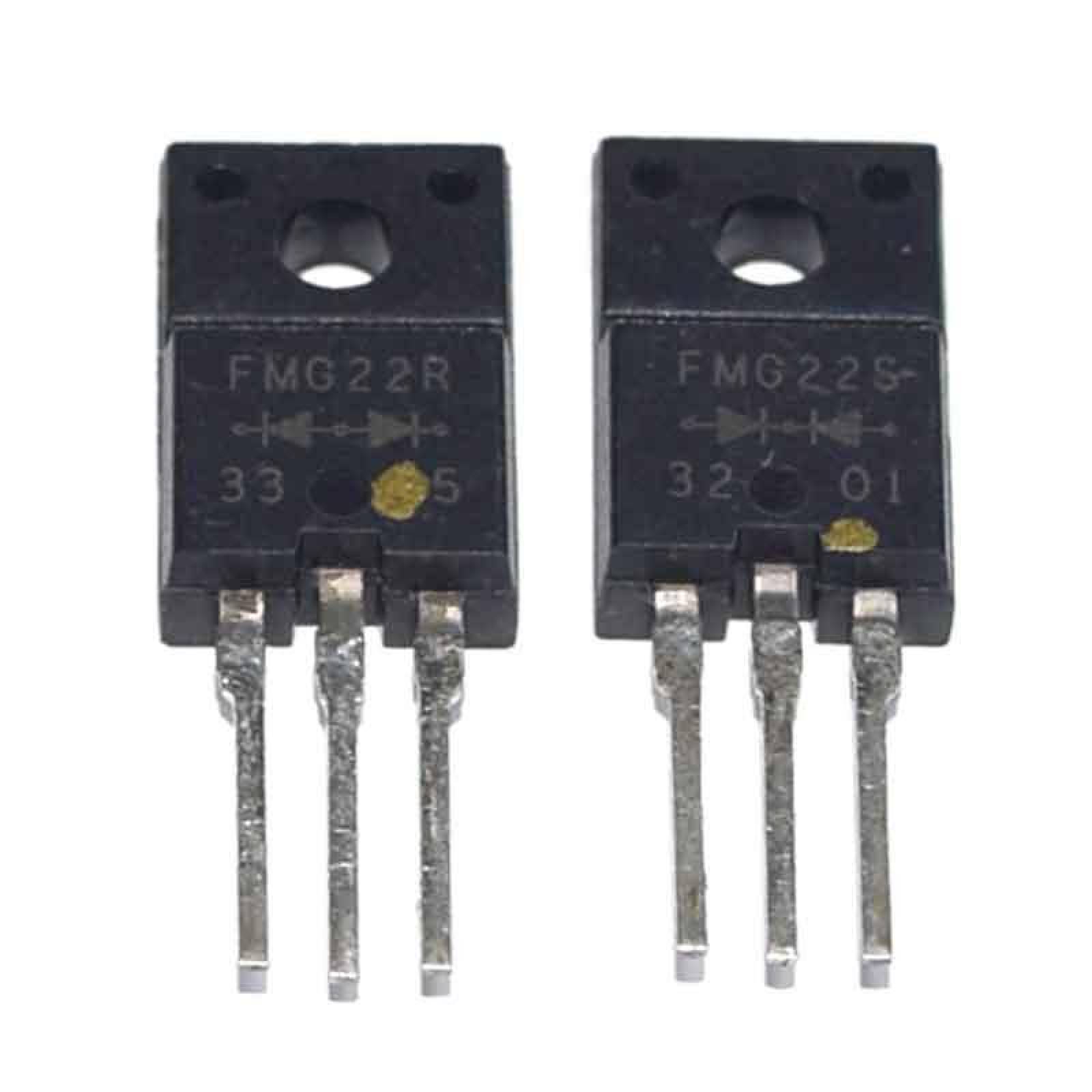 FMG22S/FMG22R Par Diodo Rectificador Doble Ultra Alta Velocidad 200V 10A. 