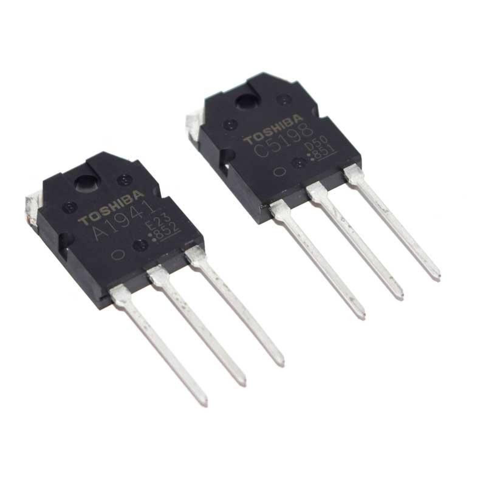 C5198/A1941 Par Transistores Salida Audio 140V 10A. Hfe 55