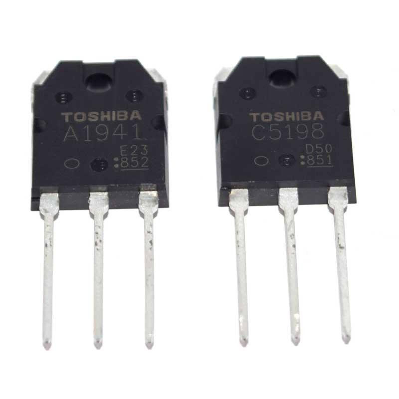 C5198/A1941 Par Transistores Salida Audio 140V 10A. Hfe 55
