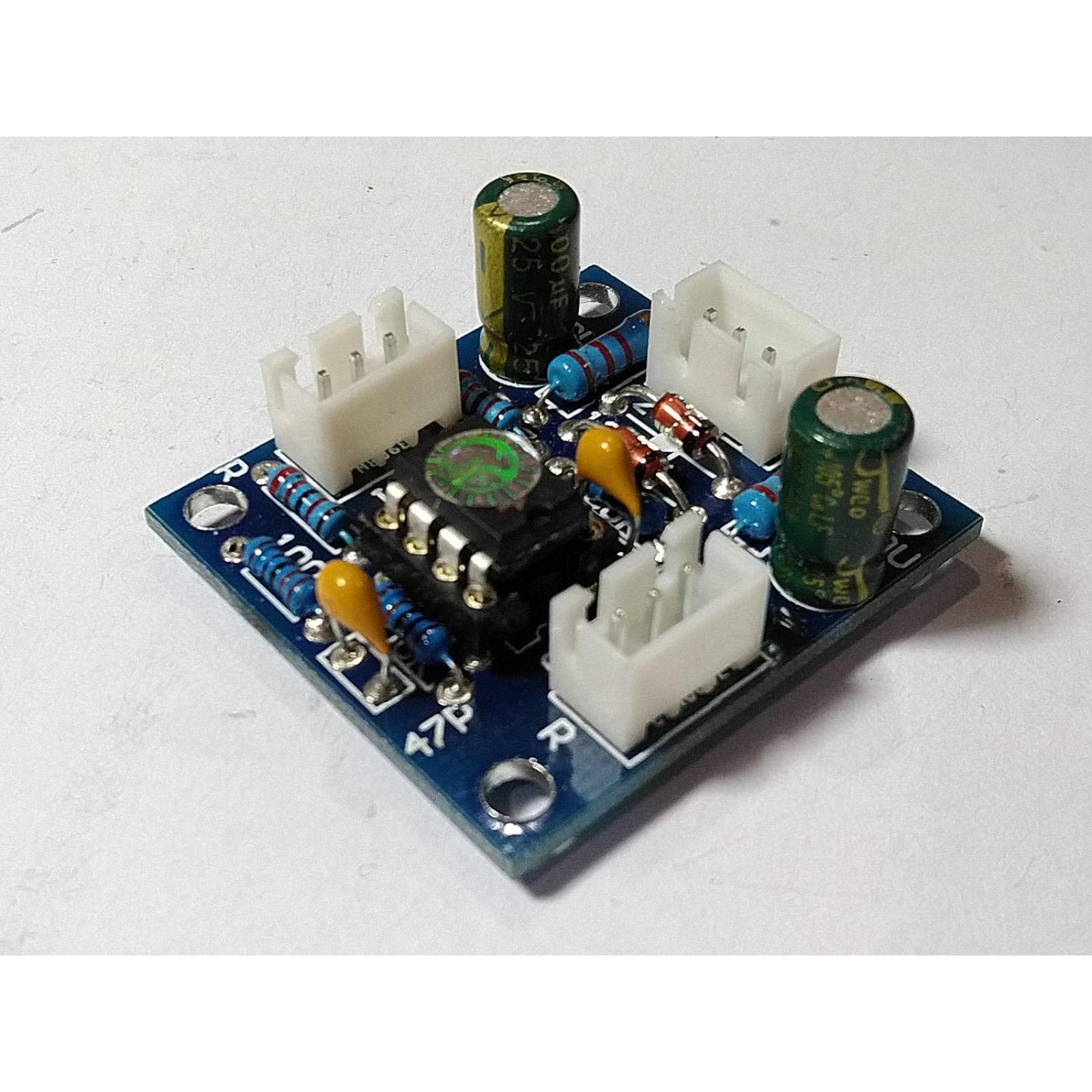 Modulo Pre Amplificador Estereo De Audio Ne5532 Alimentacion Simetrica De 12V 300Ma. 