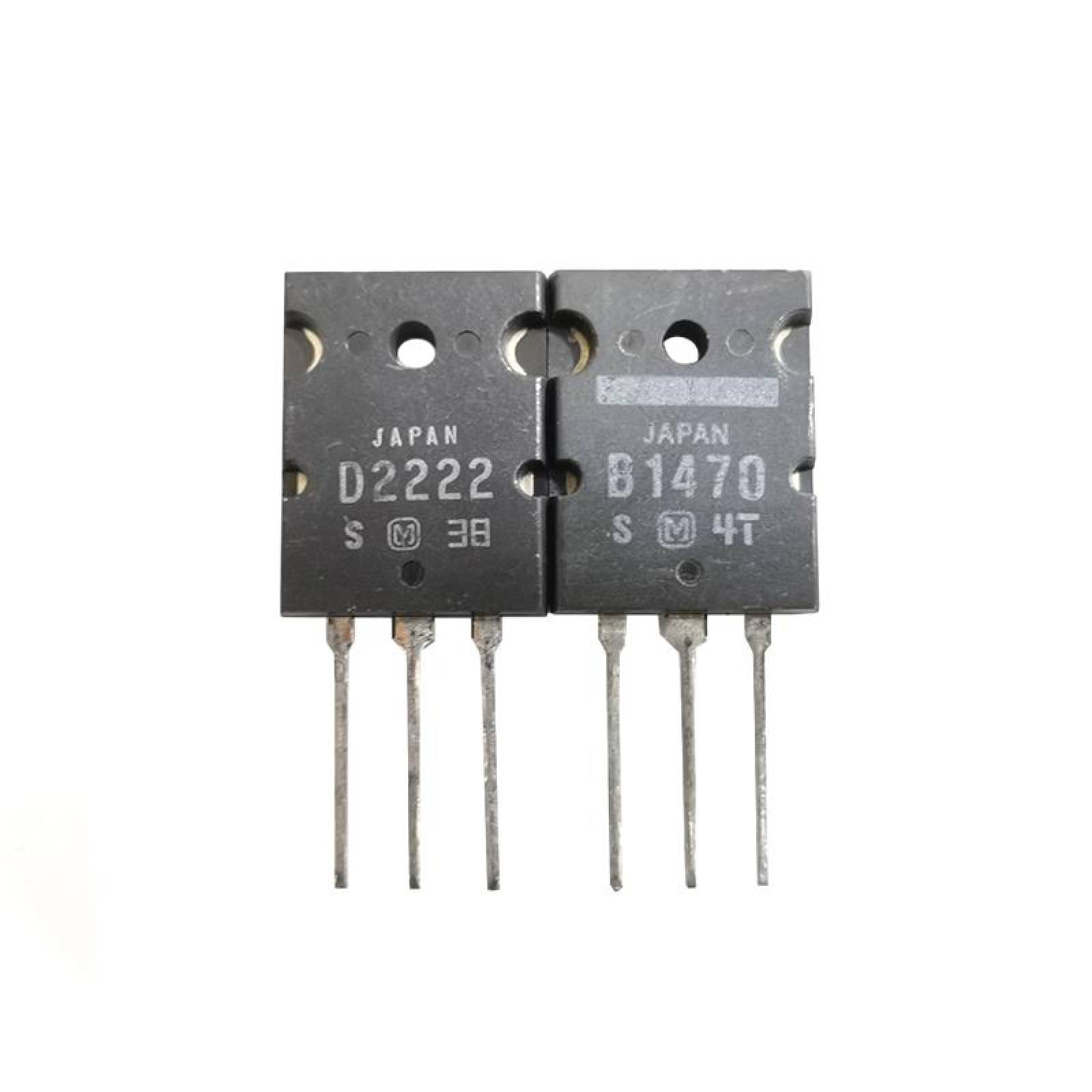 D2222/B1470 Par Transistores Salida Audio Darlington 160v 8A Original 