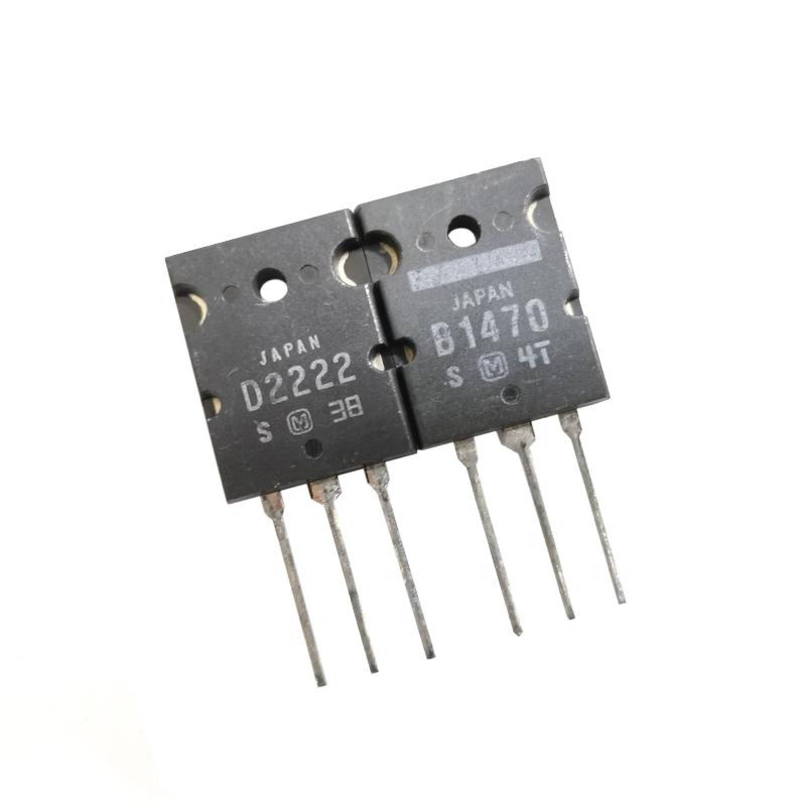 D2222/B1470 Par Transistores Salida Audio Darlington 160v 8A Original 