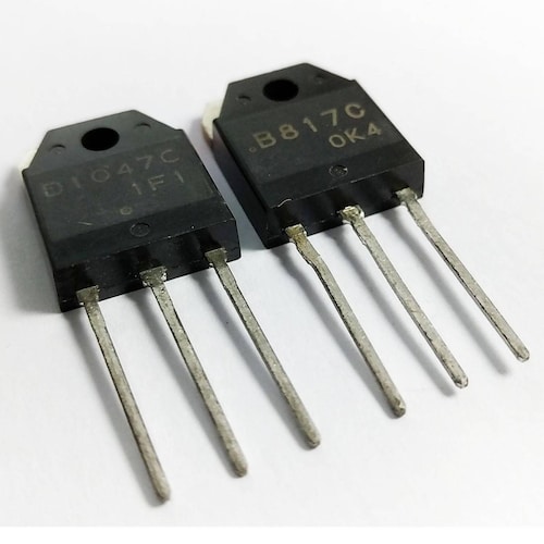 D1047C/B817C Par Transistores Salida Audio 140V 12A. Hfe 60-200 