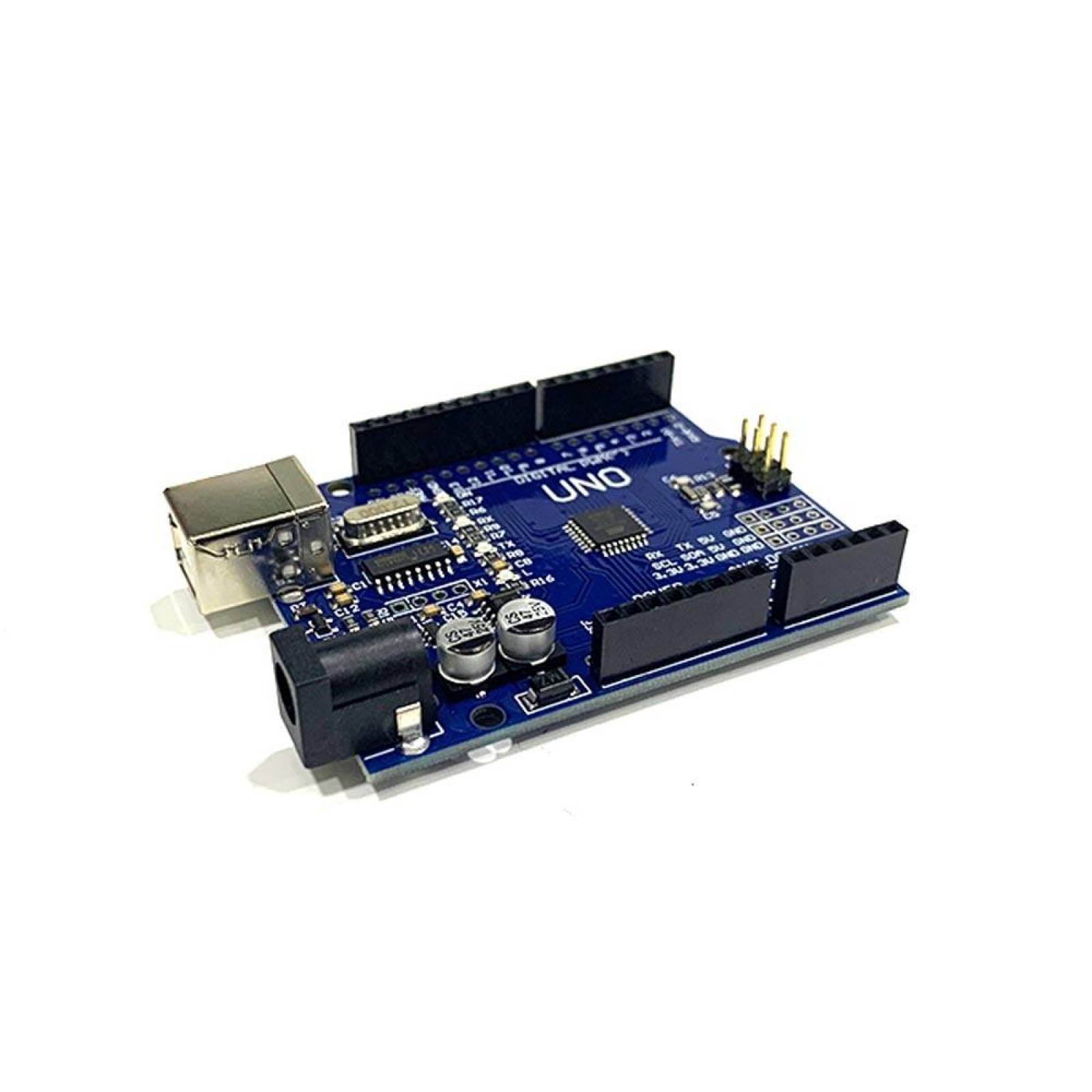 Tarjeta Arduino Uno R3 Azul Smd Compatible Driver Ch340 