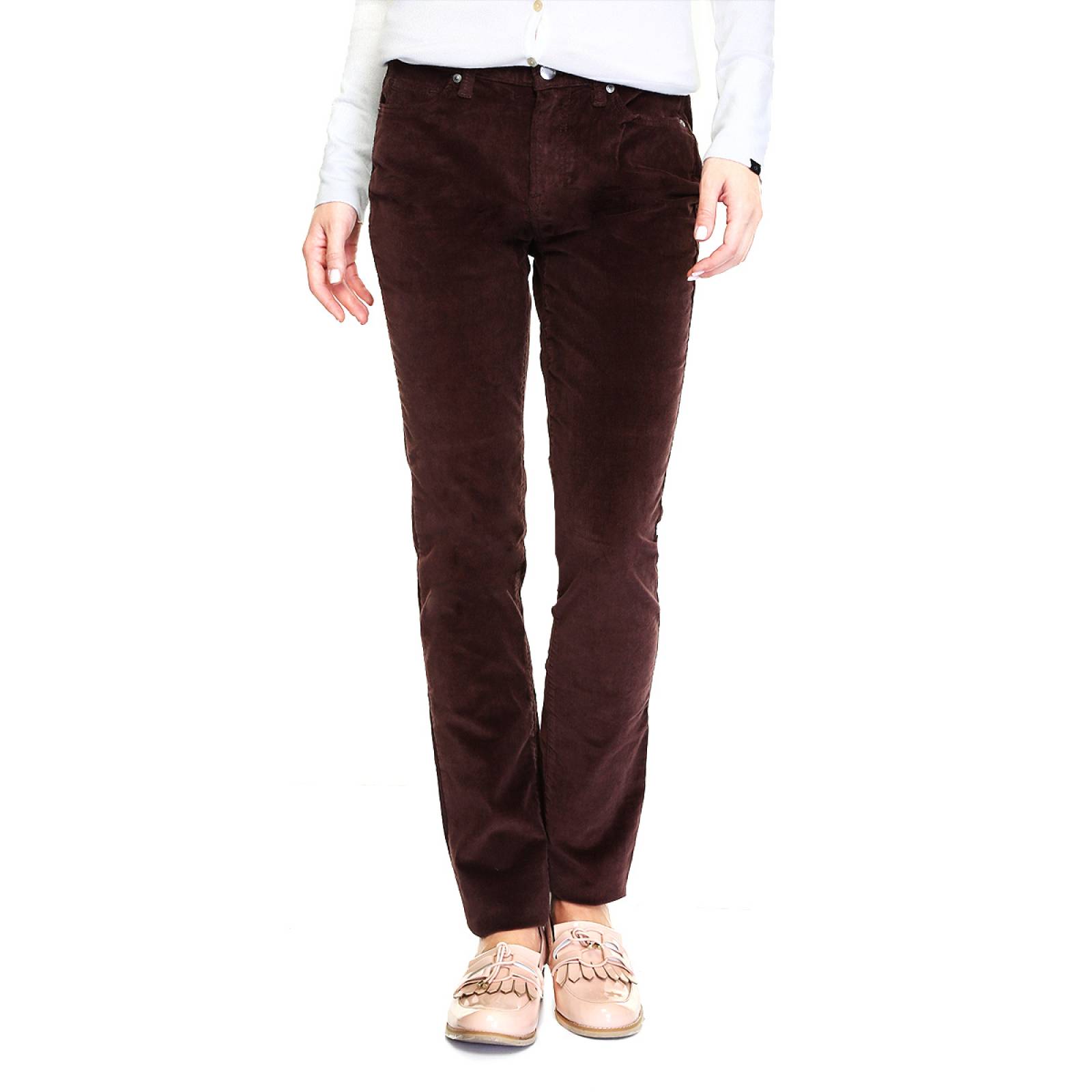 Pantalón De Pana Café para Dama