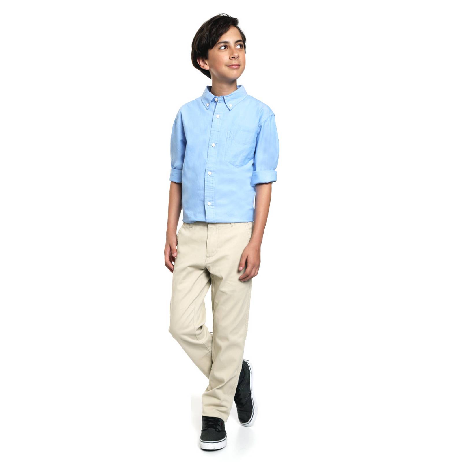 Camisa Solid Oxford Woven para Niño