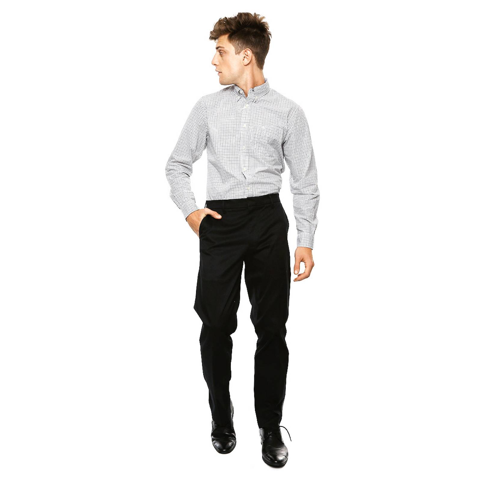 Pantalón Aight Fit Negro para Caballero