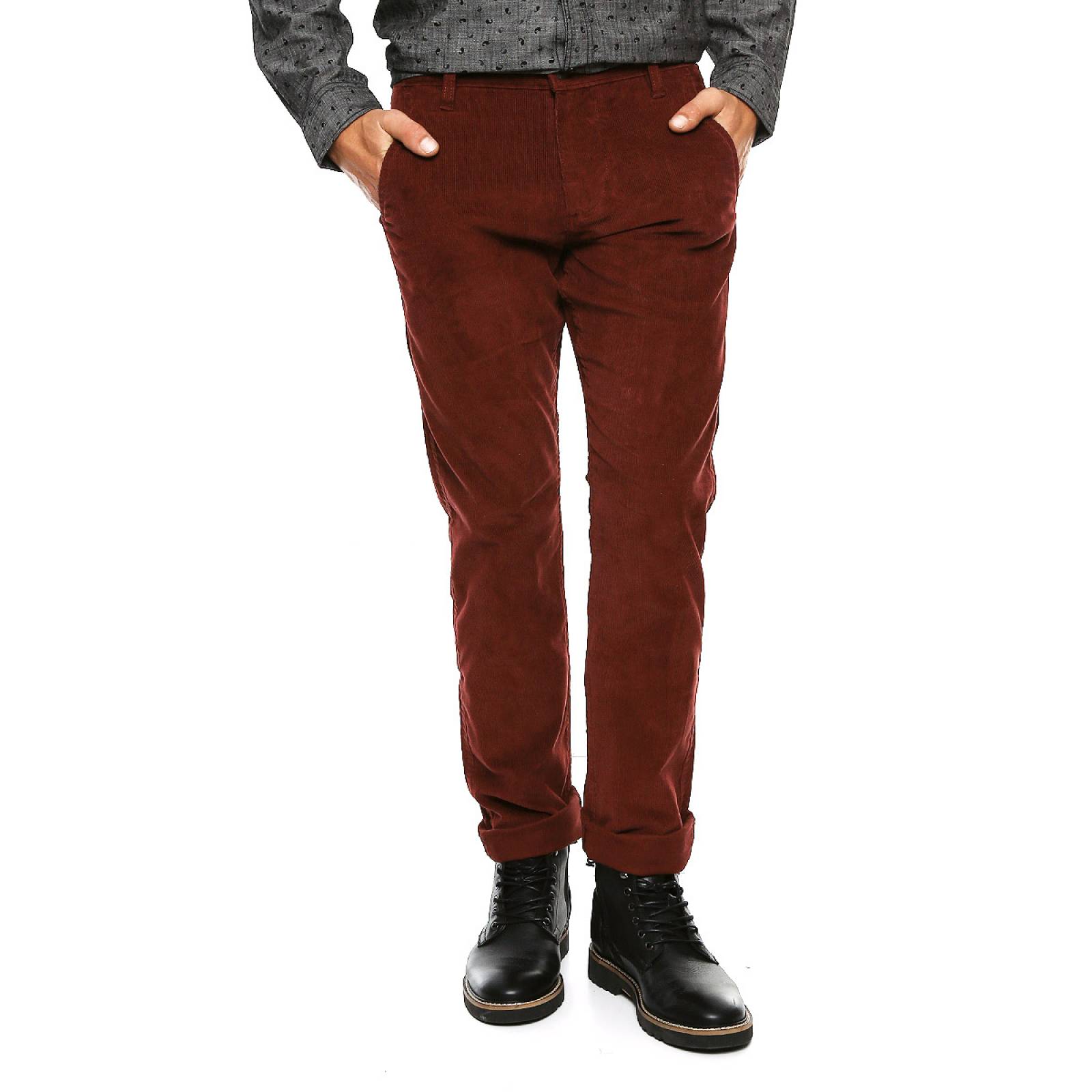 Pantalón Slim Tapered Vino para Caballero