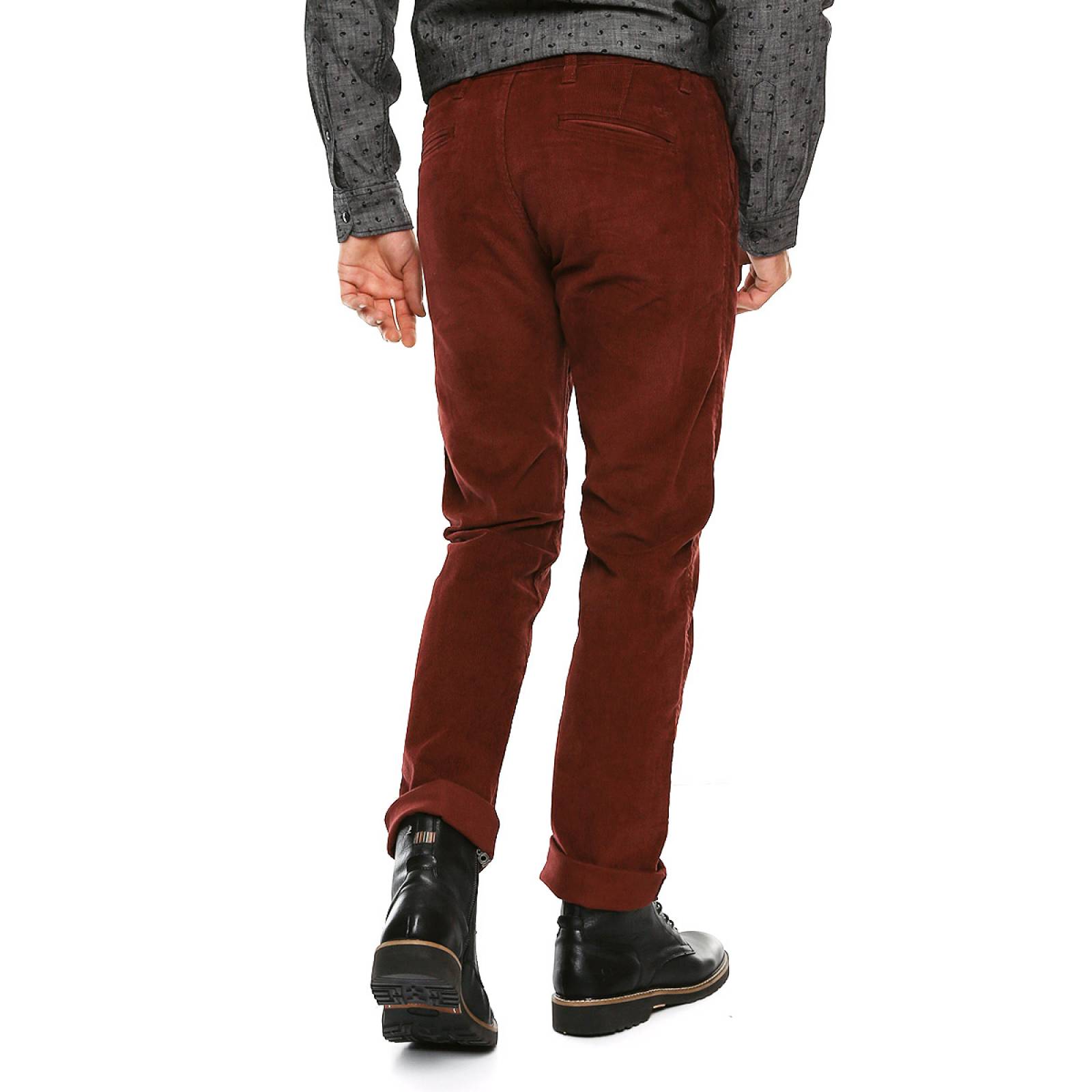 Pantalón Slim Tapered Vino para Caballero