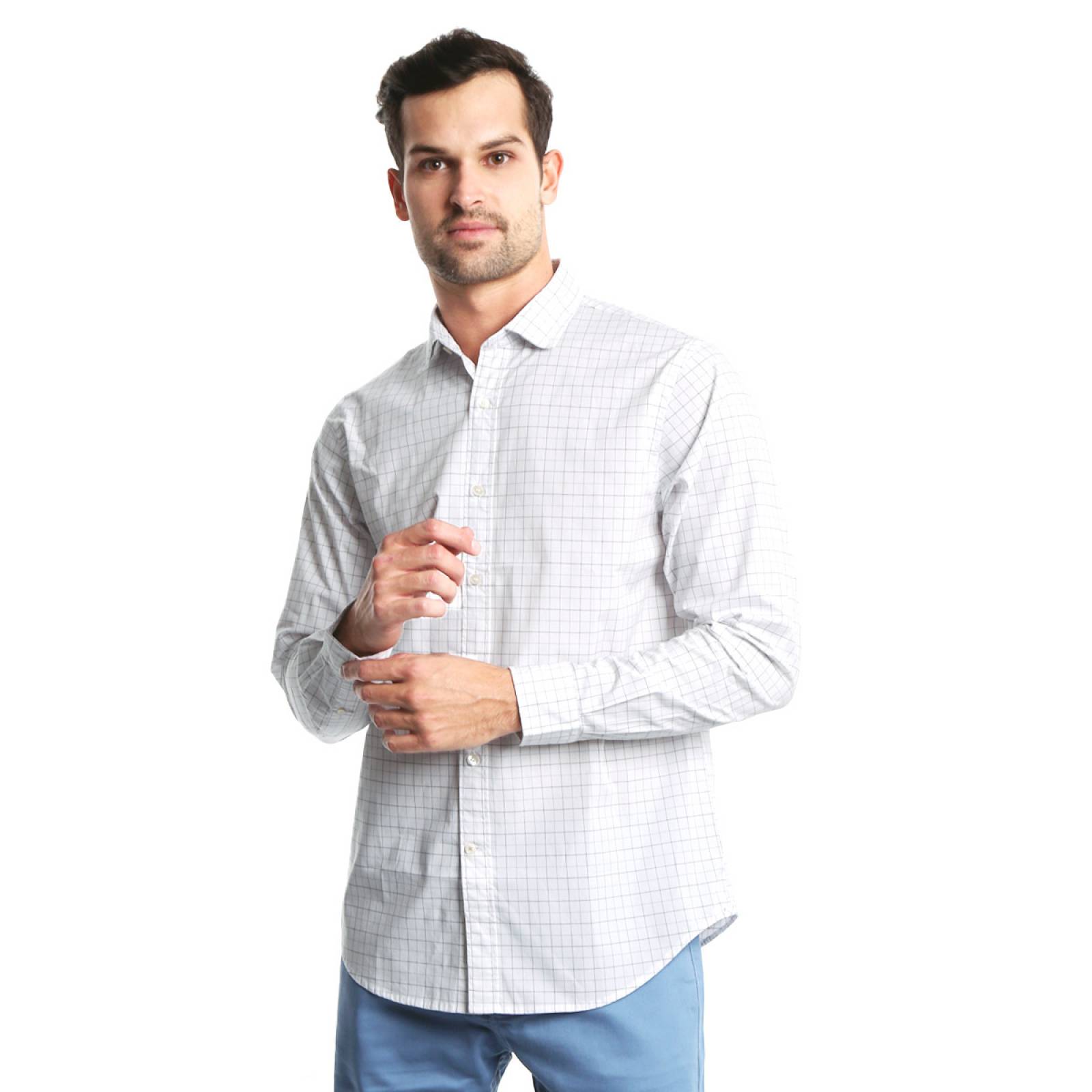 Camisa Refined Poplin Stndrd Castillo Forest Mo Plai para Caballero