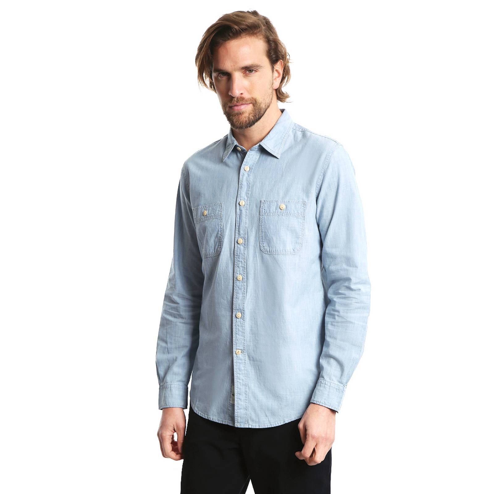 Camisa Chambray Shirt Slim para Caballero