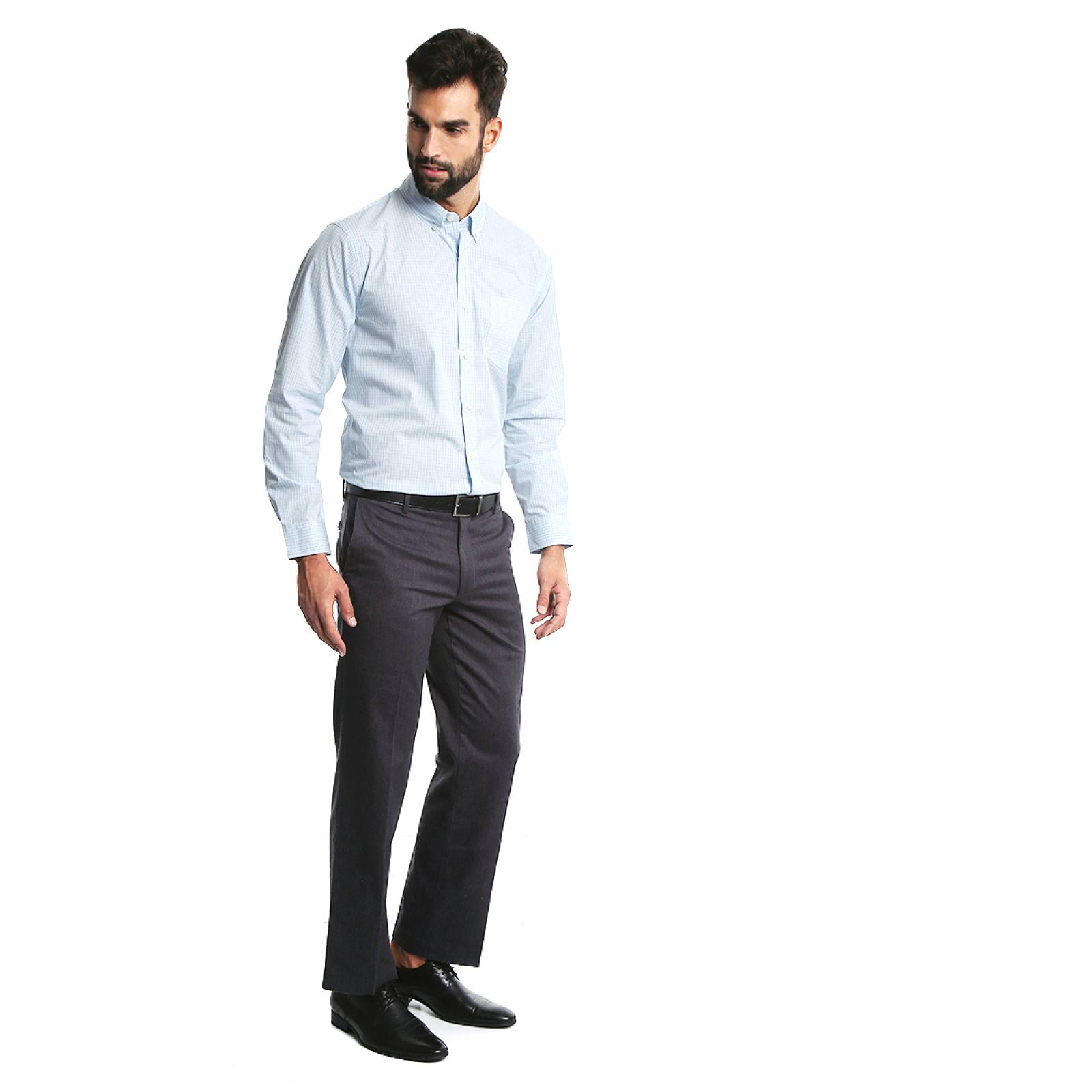 Camisa Easy Refined Shirt Sm Tattersall Gulf Eam Plaid para Caballero