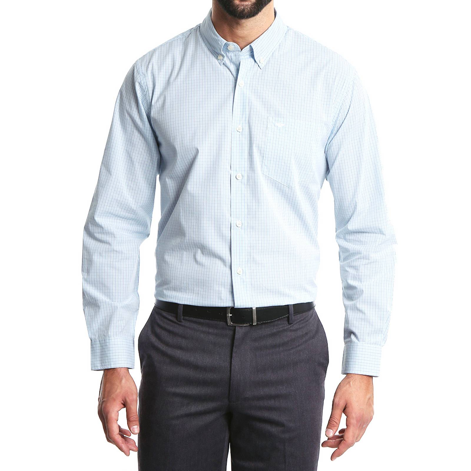 Camisa Easy Refined Shirt Sm Tattersall Gulf Eam Plaid para Caballero