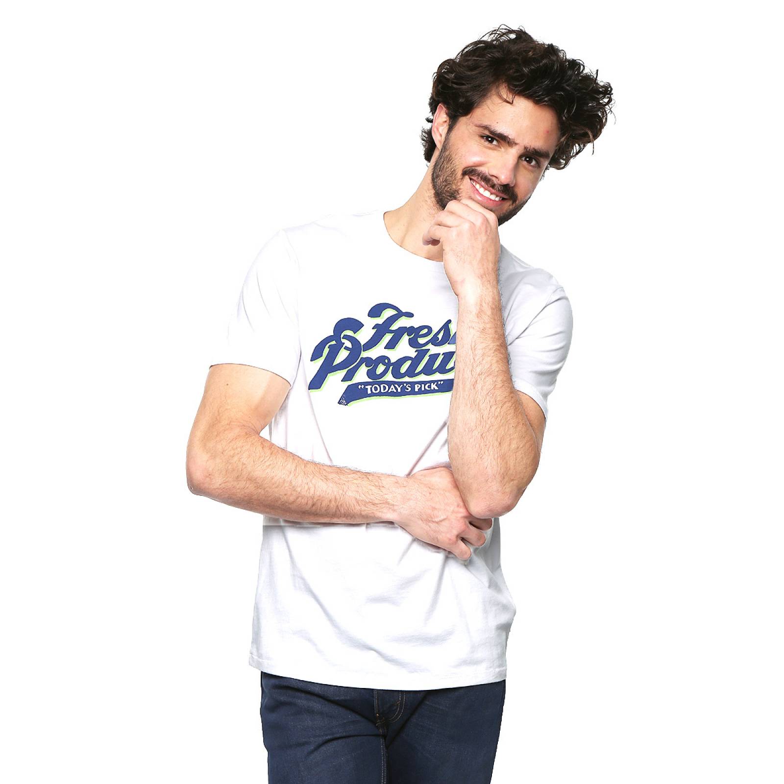 Playera Manga Corta Estampada para Caballero