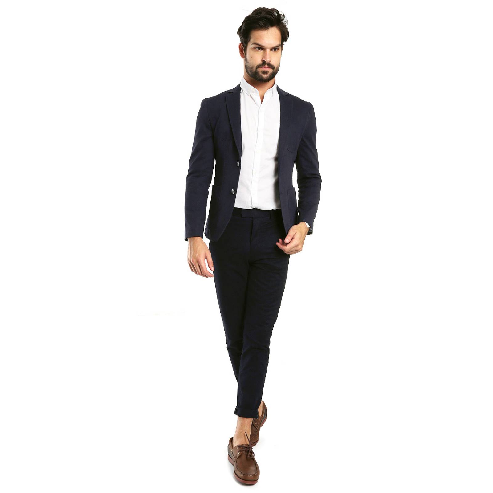 Saco Liso Marino para Caballero