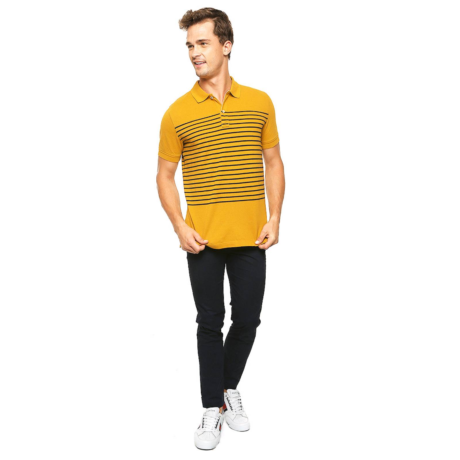 Playera Tommy Hilfiger Amarilla para Caballero