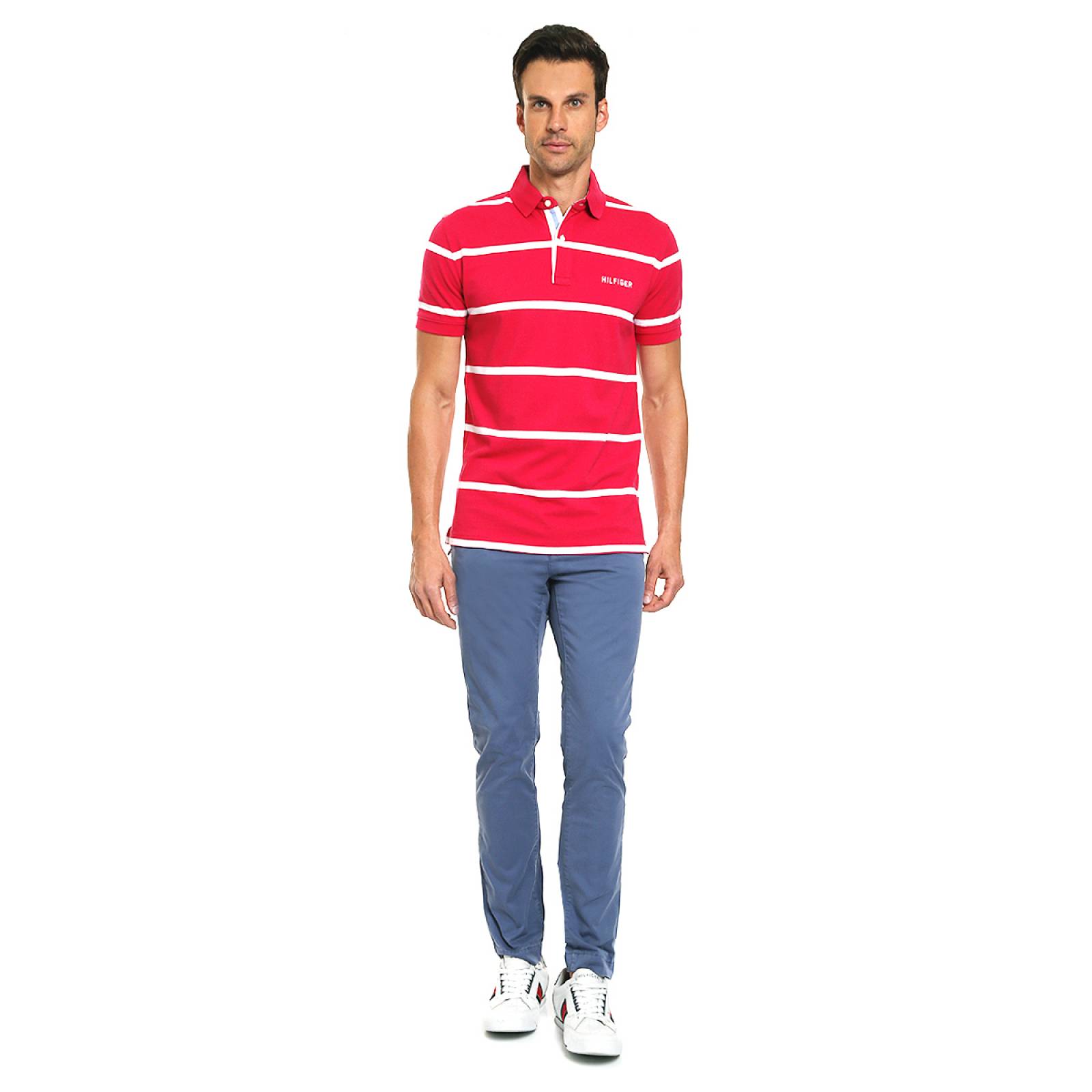 Polo Tommy Hilfiger a Rayas para Caballero
