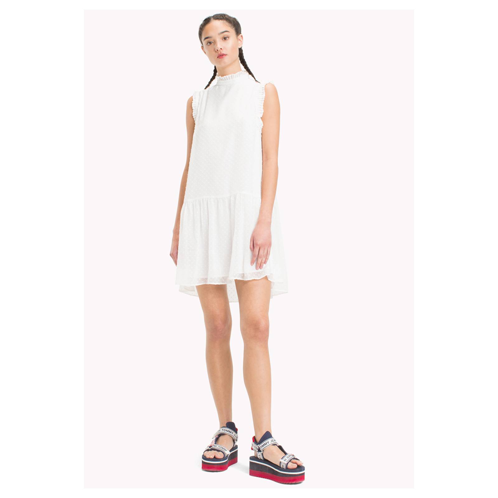 Vestido Ruffle Waist para Dama