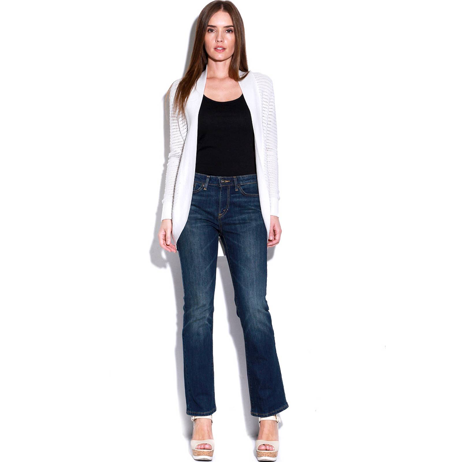 Suéter Abierto Blanco para Dama