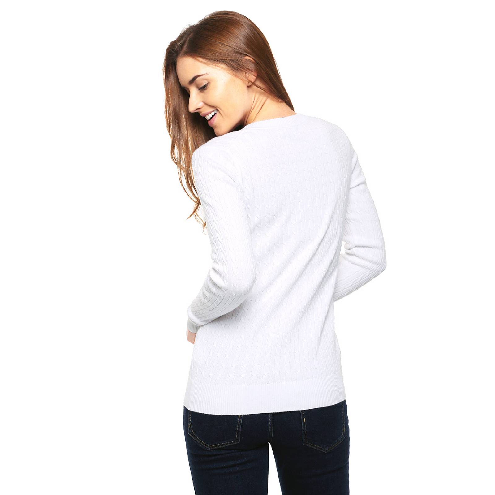 Suéter Tommy Hilfiger Blanco para Dama