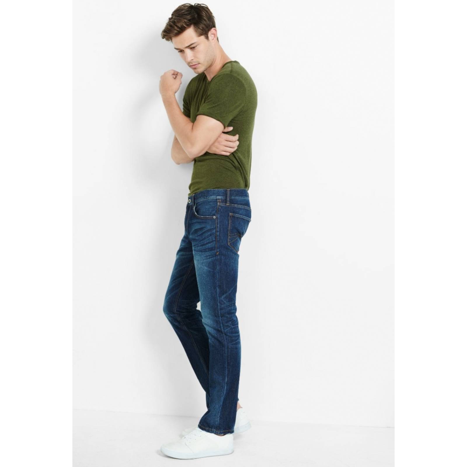 Jeans Slim Fit Slim Leg Performance Stretch para Caballero