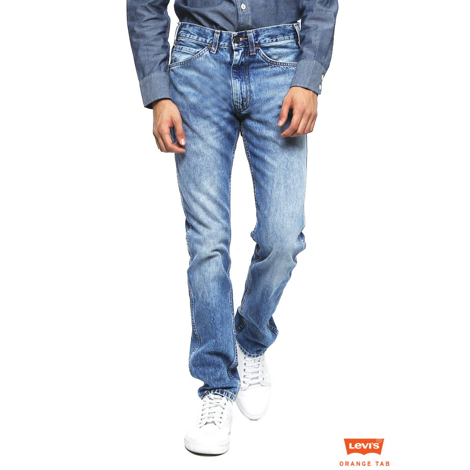 Jeans 505 Slim Straight Fit Orange para Caballero