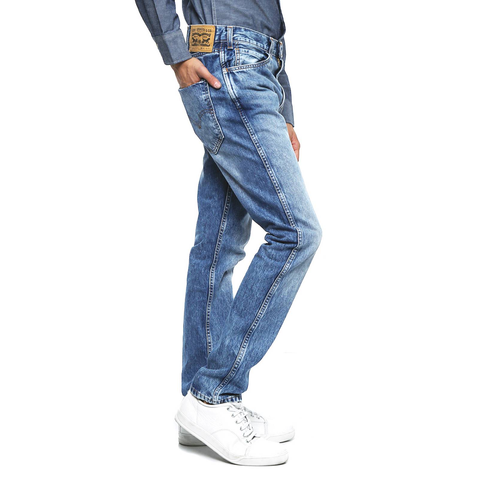 Jeans 505 Slim Straight Fit Orange para Caballero