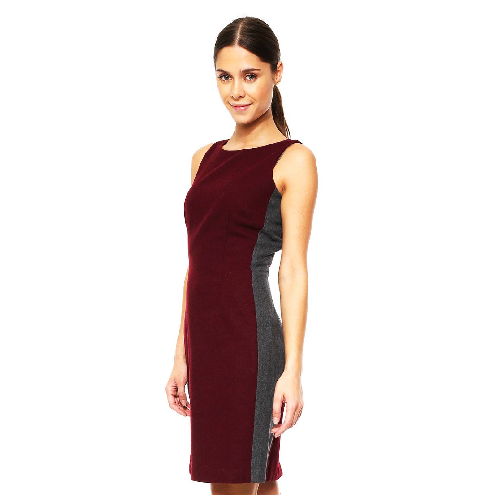 Vestido Tommy Hilfiger color Vino