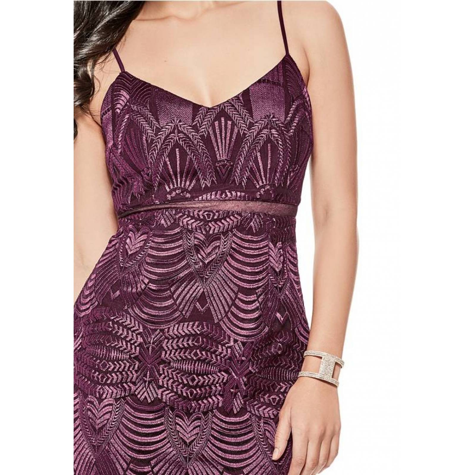 Vestido Guess color Vino
