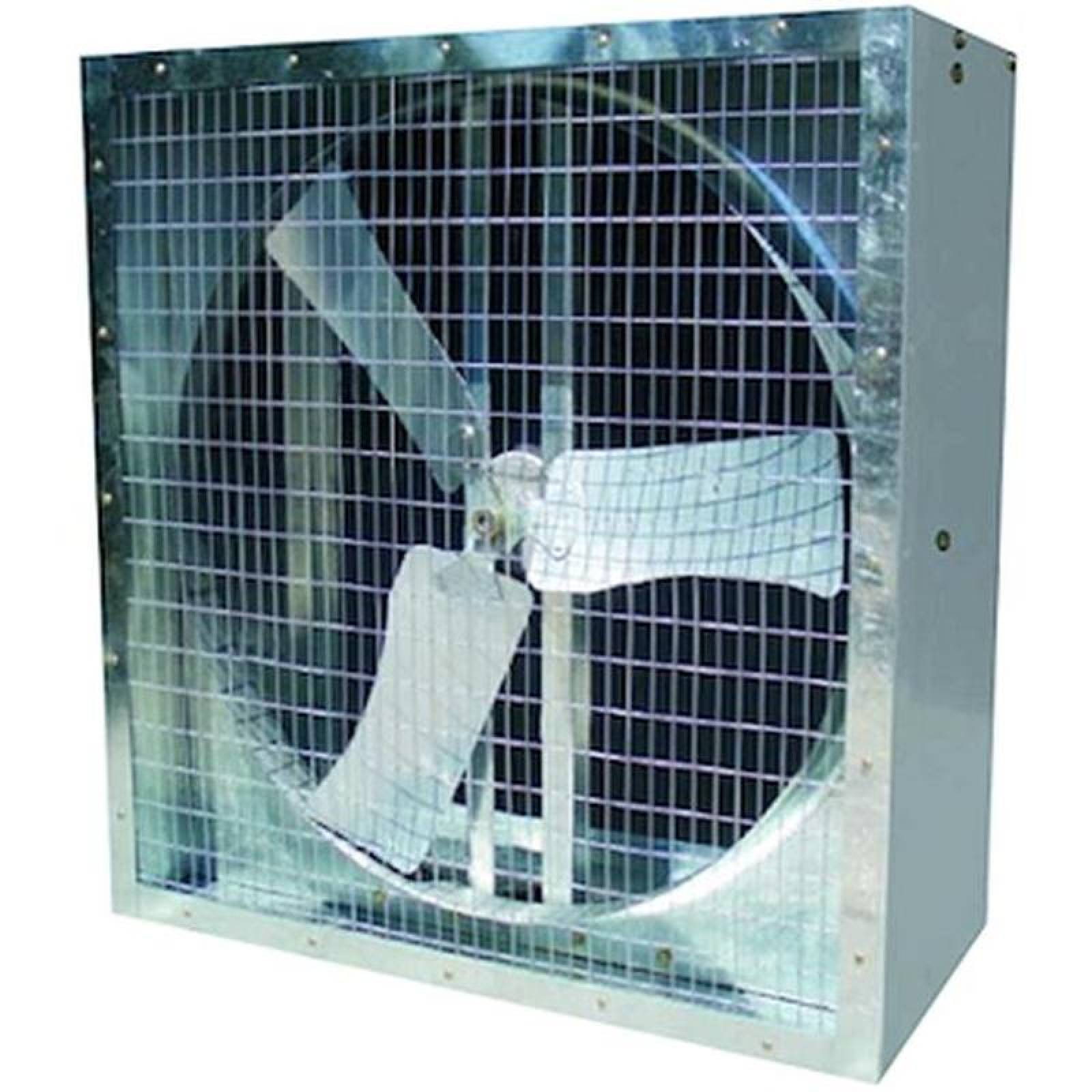 Extractor Helicoidal Axial de Muro MXBOF-004-5 Aspas 42" Diámetro Galvanizado27072m3hr 825RPM 220127V1F 1HP BoxFlow
