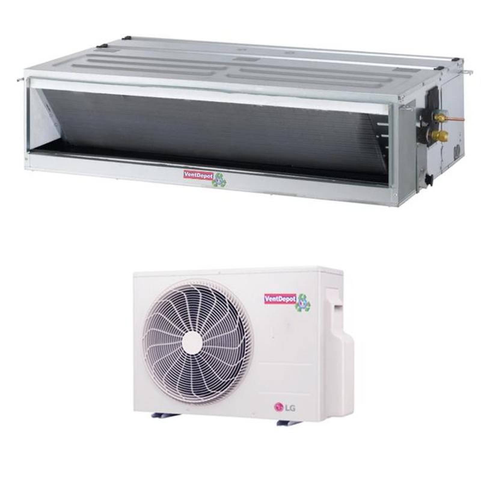 Aire Acondicionado MXEVA-001-30 24000BTU 2,0Ton R-410A Solo Frío 220V 1F 60Hz 19,00 SEER cControl Remoto, EvapoCond
